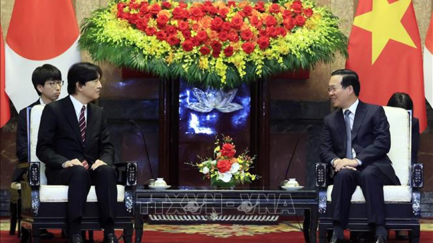 State President hosts Japanese Crown Prince, Crown Princess